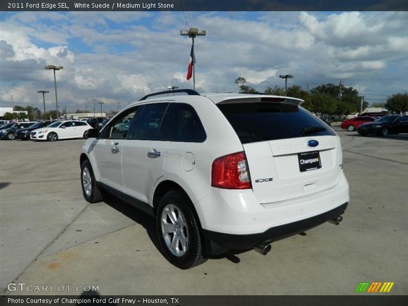 White Suede / Medium Light Stone 2011 Ford Edge SEL