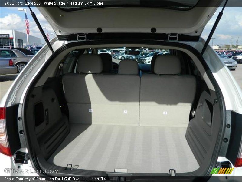 White Suede / Medium Light Stone 2011 Ford Edge SEL