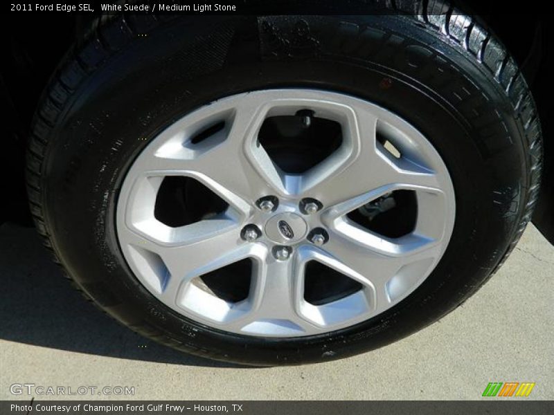 White Suede / Medium Light Stone 2011 Ford Edge SEL