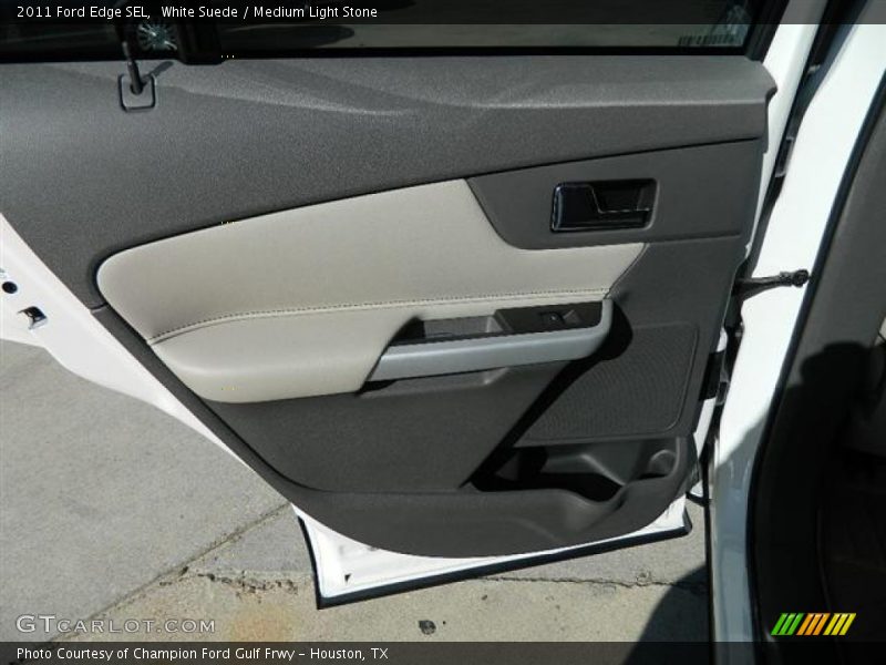 White Suede / Medium Light Stone 2011 Ford Edge SEL