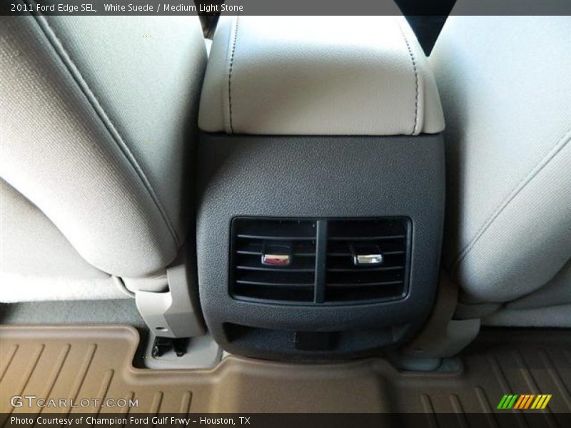 White Suede / Medium Light Stone 2011 Ford Edge SEL