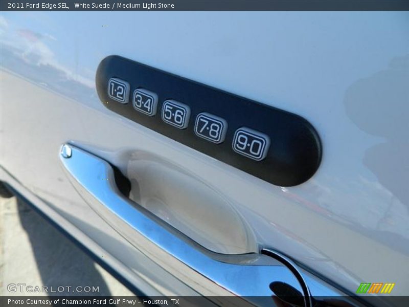 White Suede / Medium Light Stone 2011 Ford Edge SEL