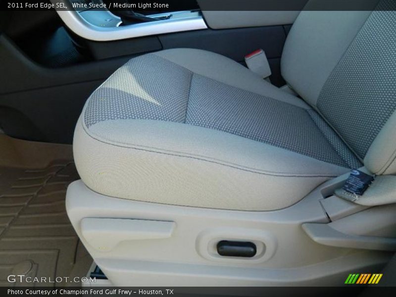 White Suede / Medium Light Stone 2011 Ford Edge SEL