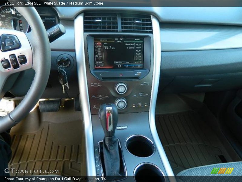 White Suede / Medium Light Stone 2011 Ford Edge SEL