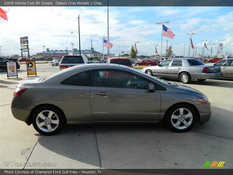 Galaxy Gray Metallic / Gray 2008 Honda Civic EX Coupe