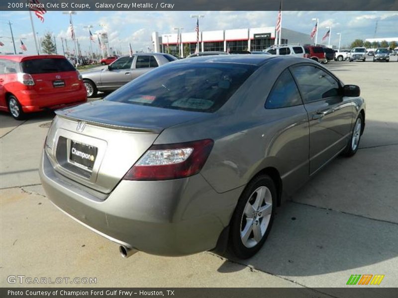 Galaxy Gray Metallic / Gray 2008 Honda Civic EX Coupe