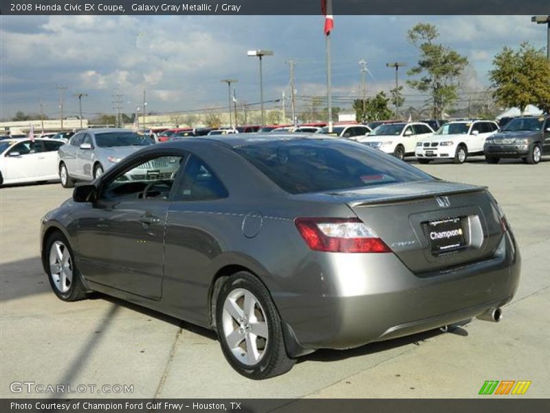 Galaxy Gray Metallic / Gray 2008 Honda Civic EX Coupe