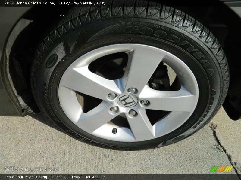 Galaxy Gray Metallic / Gray 2008 Honda Civic EX Coupe