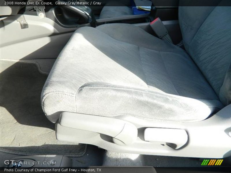 Galaxy Gray Metallic / Gray 2008 Honda Civic EX Coupe