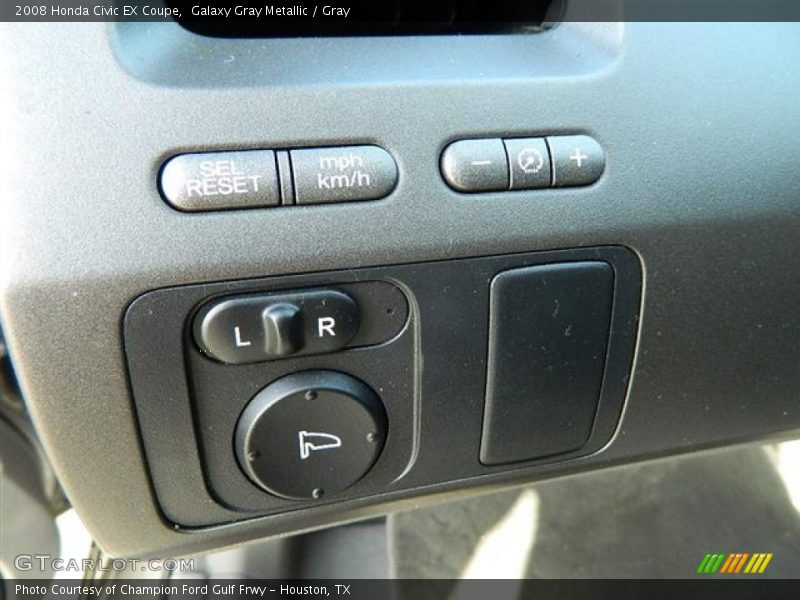 Galaxy Gray Metallic / Gray 2008 Honda Civic EX Coupe