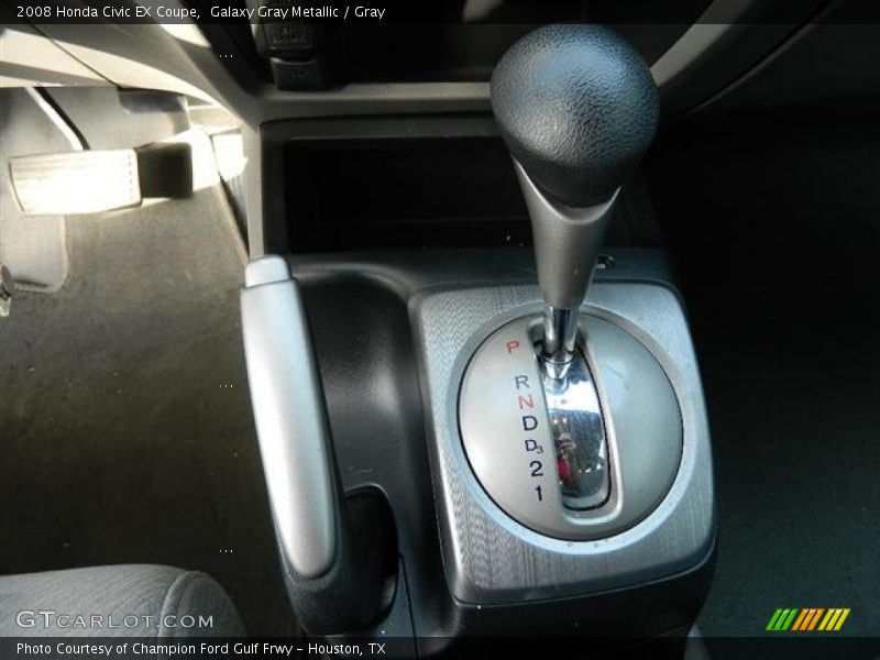 Galaxy Gray Metallic / Gray 2008 Honda Civic EX Coupe
