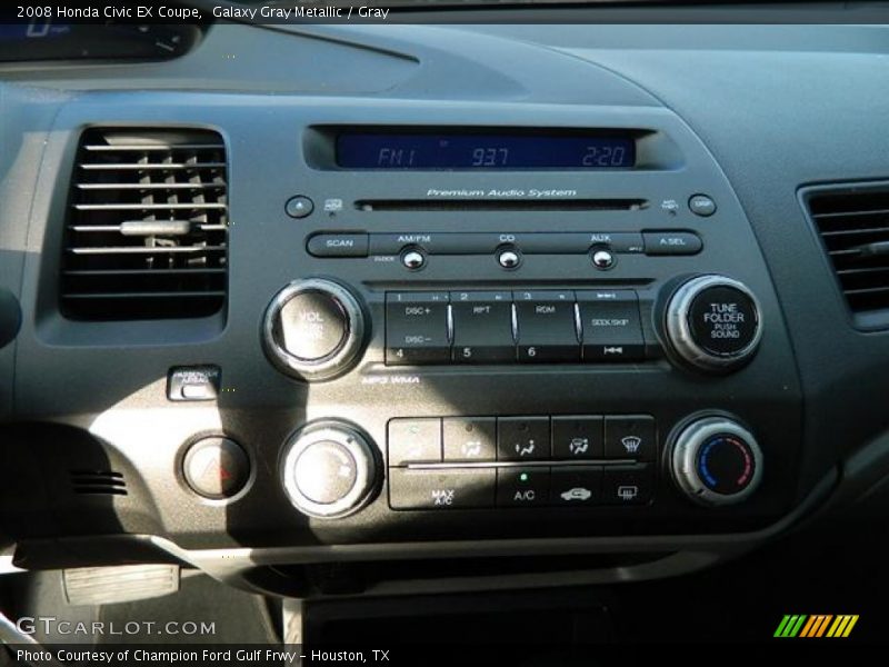 Galaxy Gray Metallic / Gray 2008 Honda Civic EX Coupe