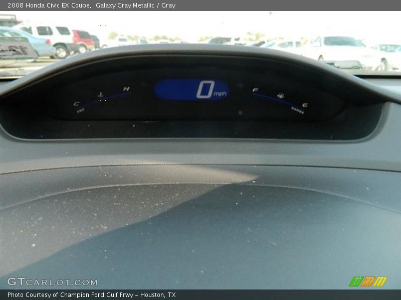Galaxy Gray Metallic / Gray 2008 Honda Civic EX Coupe