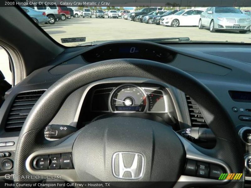 Galaxy Gray Metallic / Gray 2008 Honda Civic EX Coupe