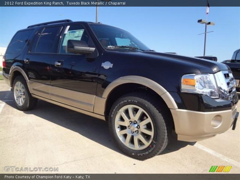 Tuxedo Black Metallic / Chaparral 2012 Ford Expedition King Ranch