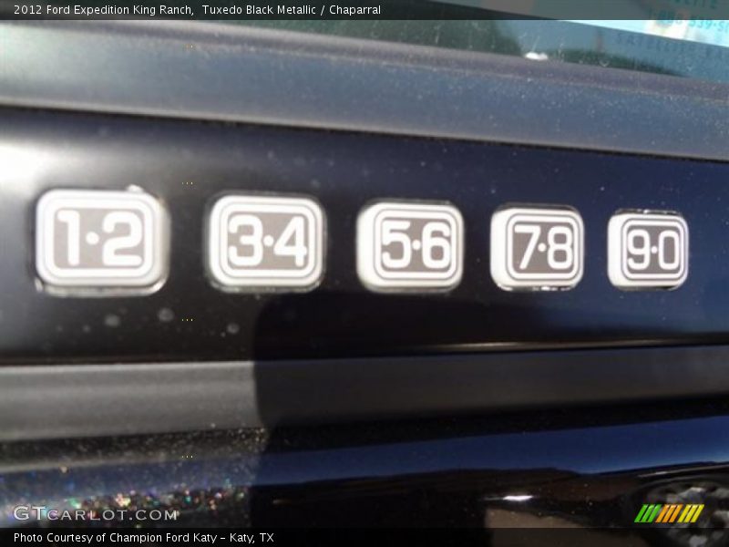 Tuxedo Black Metallic / Chaparral 2012 Ford Expedition King Ranch