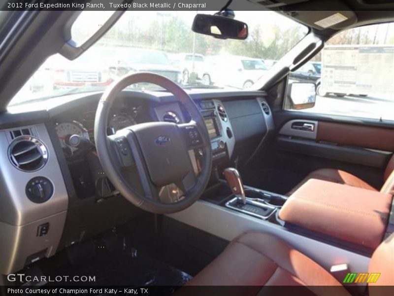 Tuxedo Black Metallic / Chaparral 2012 Ford Expedition King Ranch