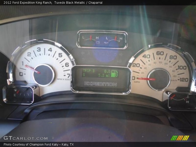 Tuxedo Black Metallic / Chaparral 2012 Ford Expedition King Ranch