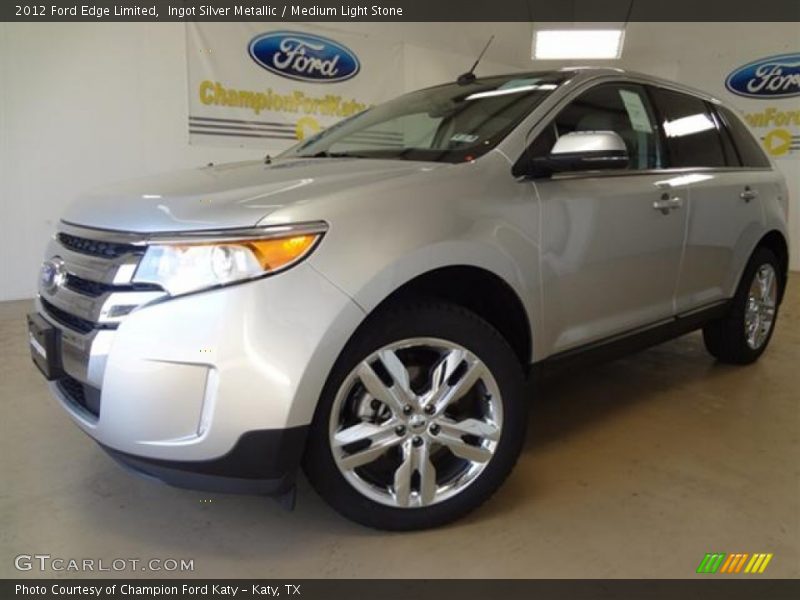 Ingot Silver Metallic / Medium Light Stone 2012 Ford Edge Limited