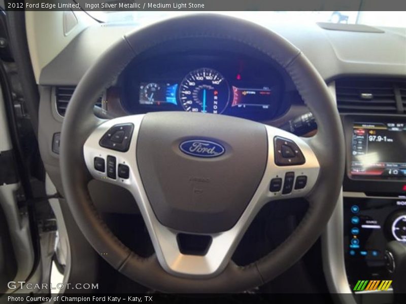 Ingot Silver Metallic / Medium Light Stone 2012 Ford Edge Limited
