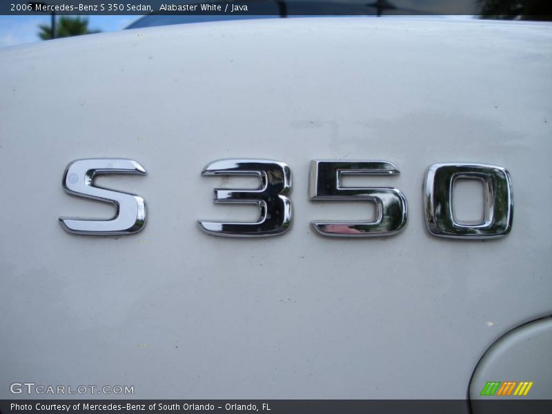 Alabaster White / Java 2006 Mercedes-Benz S 350 Sedan