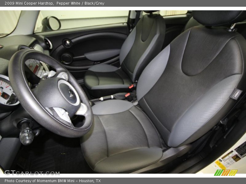 Pepper White / Black/Grey 2009 Mini Cooper Hardtop
