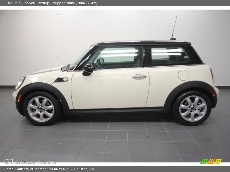 Pepper White / Black/Grey 2009 Mini Cooper Hardtop
