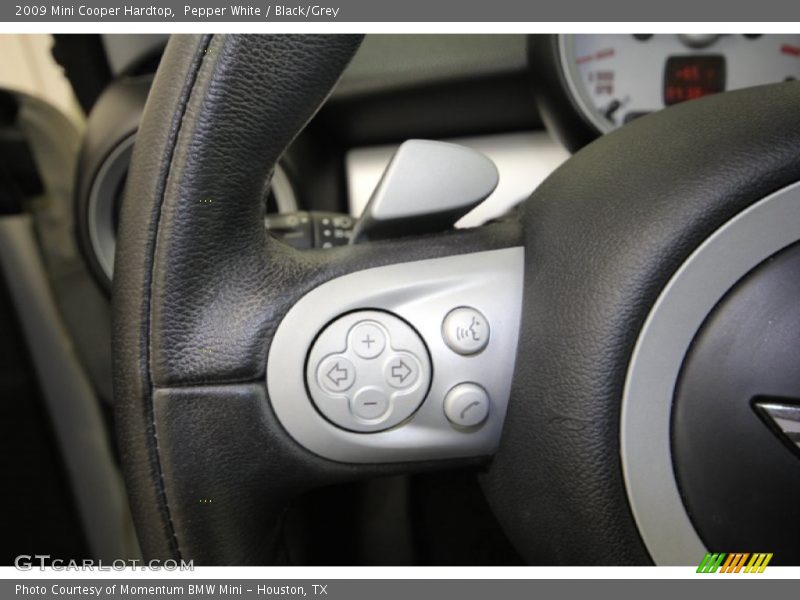 Pepper White / Black/Grey 2009 Mini Cooper Hardtop
