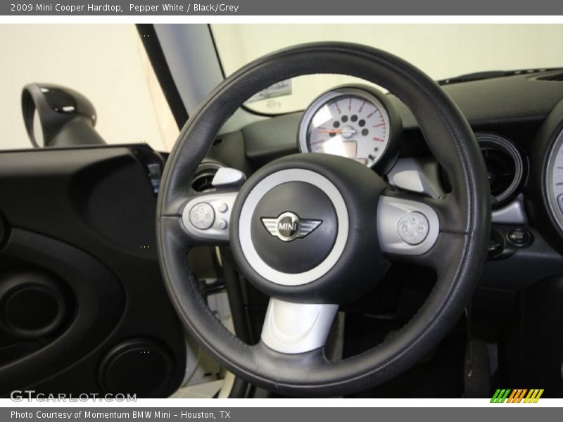 Pepper White / Black/Grey 2009 Mini Cooper Hardtop