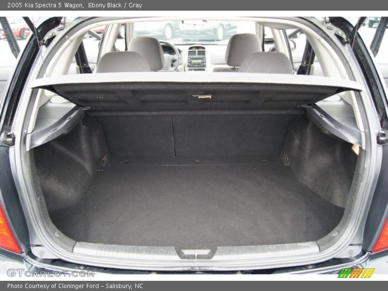 Ebony Black / Gray 2005 Kia Spectra 5 Wagon