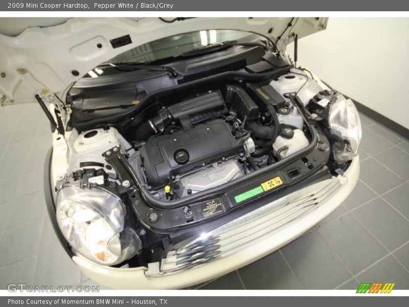 Pepper White / Black/Grey 2009 Mini Cooper Hardtop