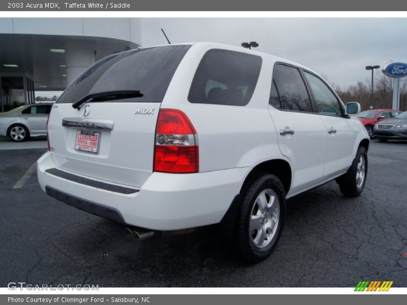 Taffeta White / Saddle 2003 Acura MDX