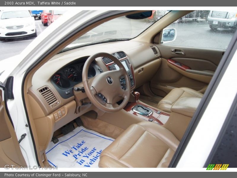Taffeta White / Saddle 2003 Acura MDX