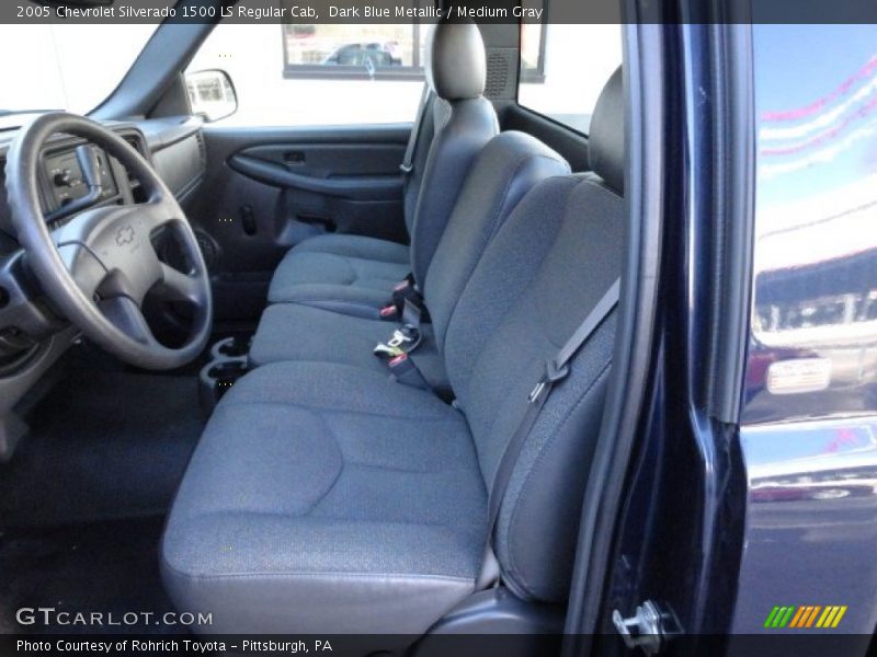 Dark Blue Metallic / Medium Gray 2005 Chevrolet Silverado 1500 LS Regular Cab
