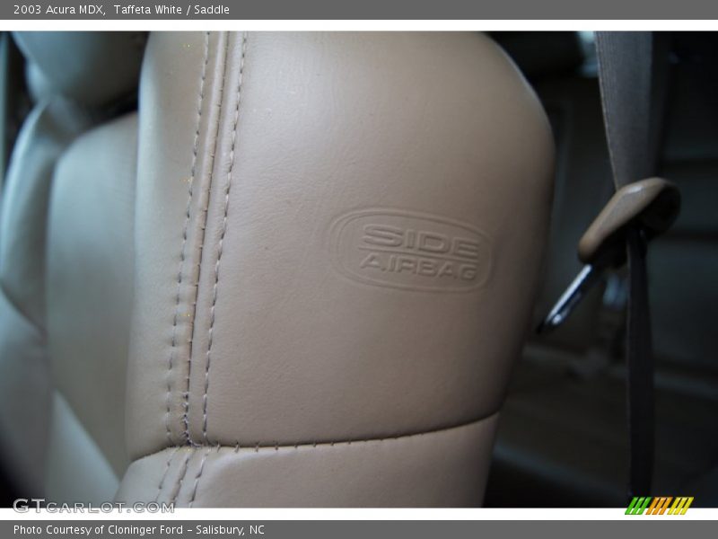 Taffeta White / Saddle 2003 Acura MDX