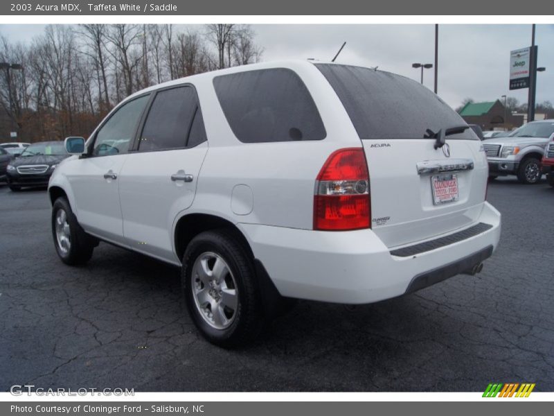 Taffeta White / Saddle 2003 Acura MDX