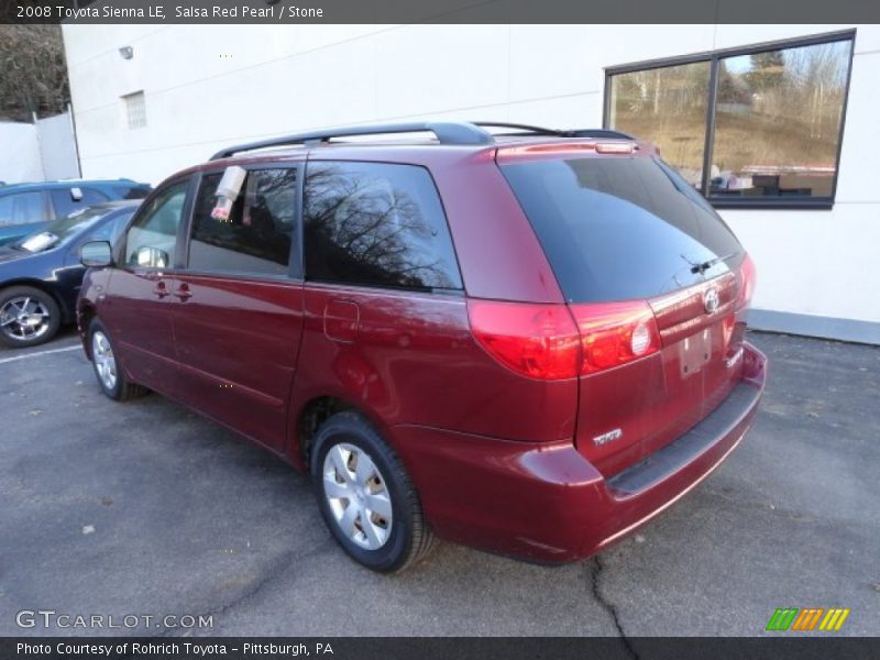 Salsa Red Pearl / Stone 2008 Toyota Sienna LE