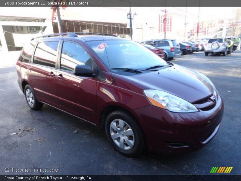 Salsa Red Pearl / Stone 2008 Toyota Sienna LE