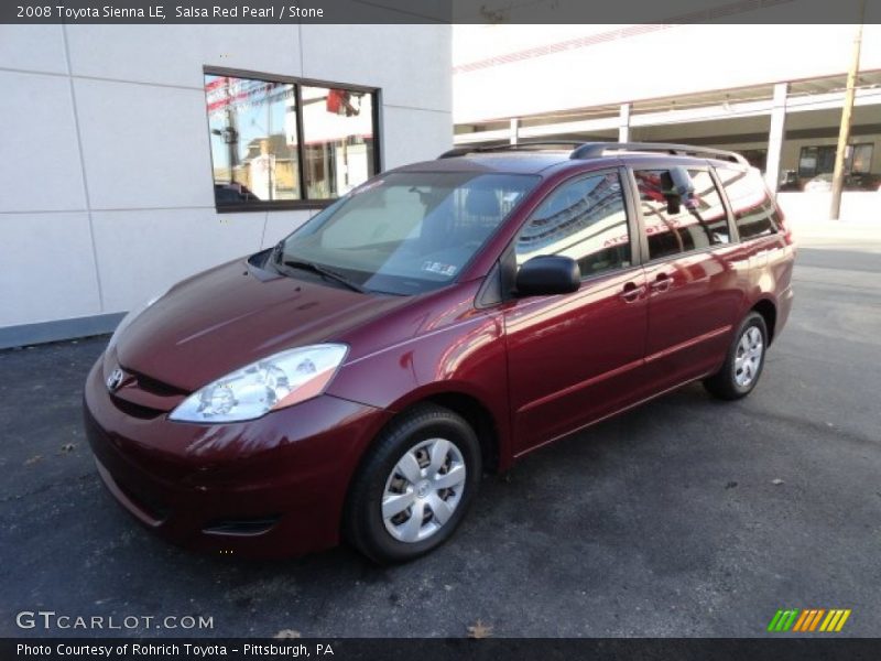 Salsa Red Pearl / Stone 2008 Toyota Sienna LE