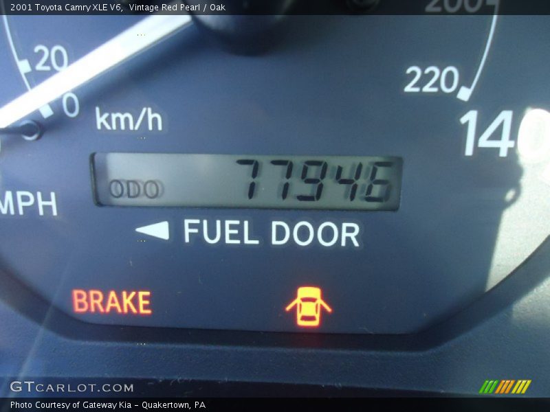 Vintage Red Pearl / Oak 2001 Toyota Camry XLE V6