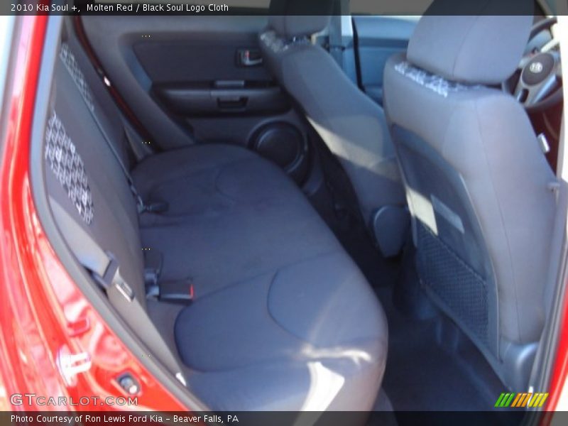 Molten Red / Black Soul Logo Cloth 2010 Kia Soul +