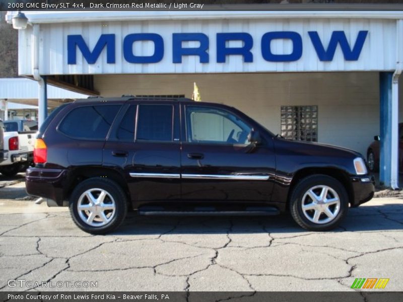 Dark Crimson Red Metallic / Light Gray 2008 GMC Envoy SLT 4x4
