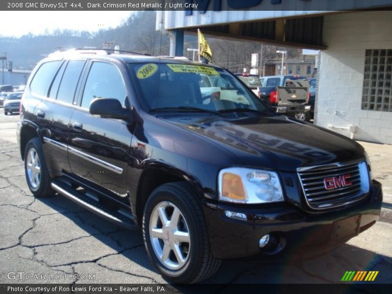 Dark Crimson Red Metallic / Light Gray 2008 GMC Envoy SLT 4x4