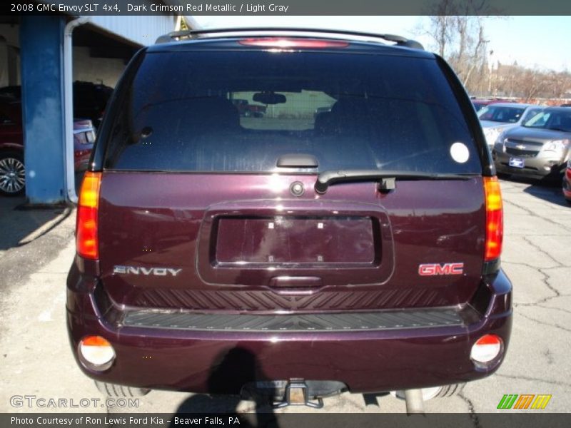 Dark Crimson Red Metallic / Light Gray 2008 GMC Envoy SLT 4x4