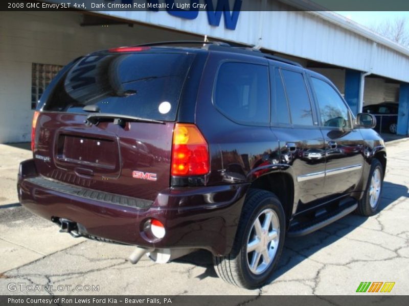 Dark Crimson Red Metallic / Light Gray 2008 GMC Envoy SLT 4x4