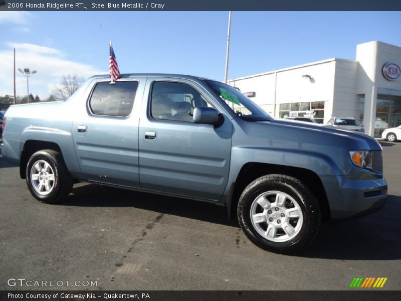 Steel Blue Metallic / Gray 2006 Honda Ridgeline RTL
