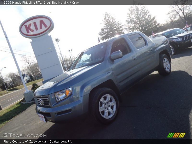 Steel Blue Metallic / Gray 2006 Honda Ridgeline RTL