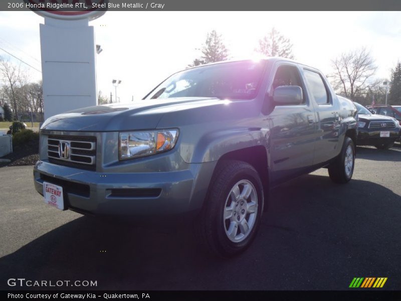 Steel Blue Metallic / Gray 2006 Honda Ridgeline RTL