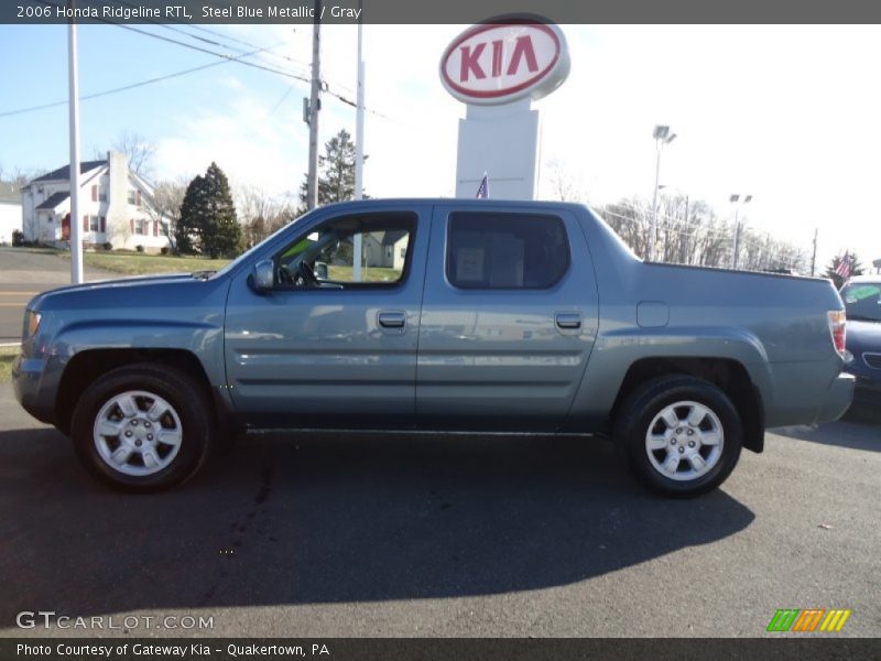 Steel Blue Metallic / Gray 2006 Honda Ridgeline RTL