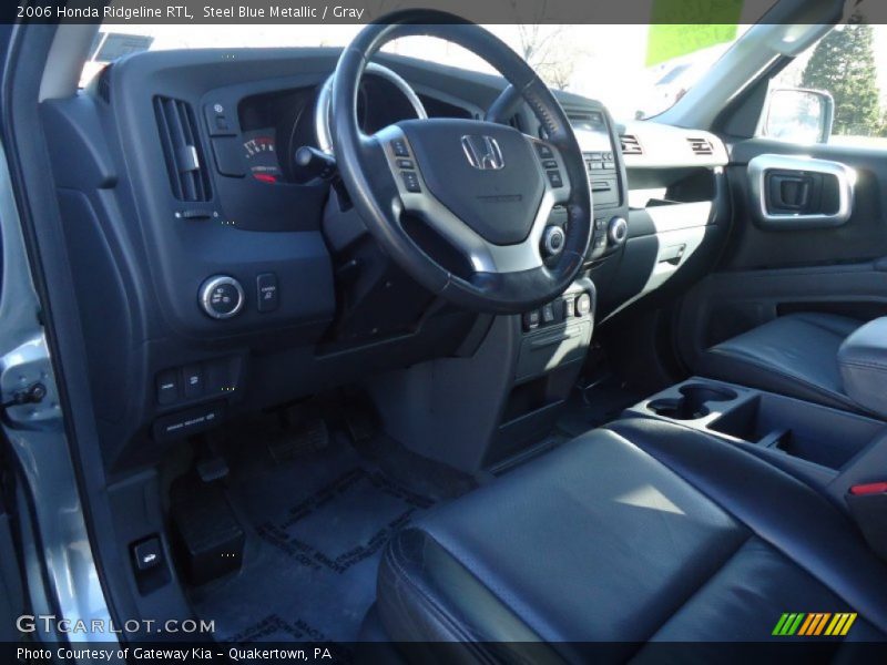 Steel Blue Metallic / Gray 2006 Honda Ridgeline RTL